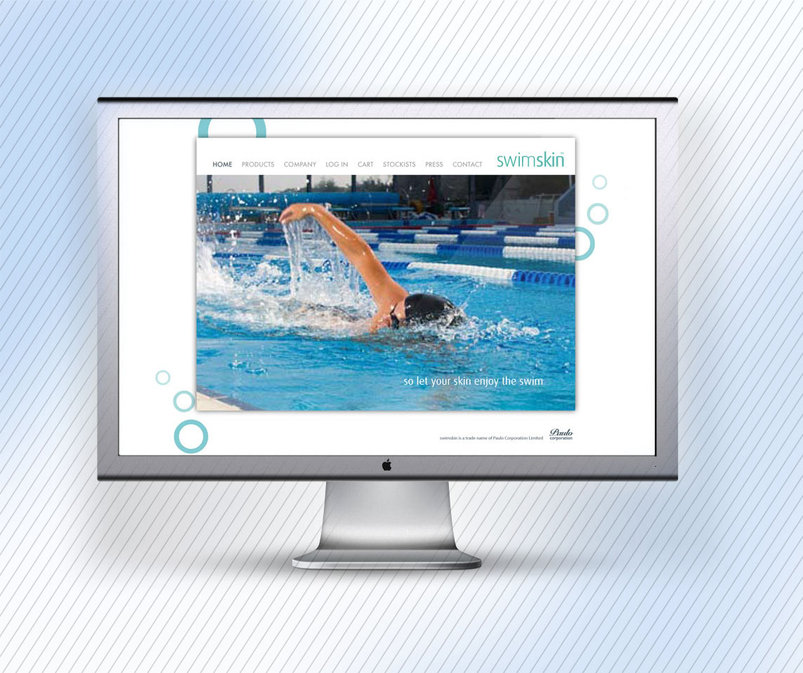 Website design for swimskin